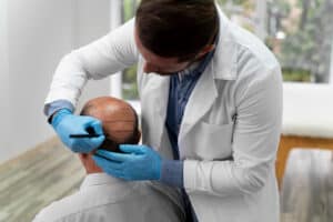 How is a hair transplant procedure performed?